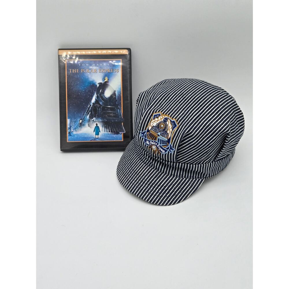 The Polar Express DVD with Kids Conductor Hat Bundle Christmas Gift